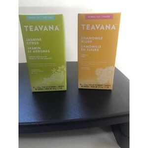 Starbucks Teavana Tea Lot 2 Boxes Jasmine Citrus & Chamomile Blush 24ct Each